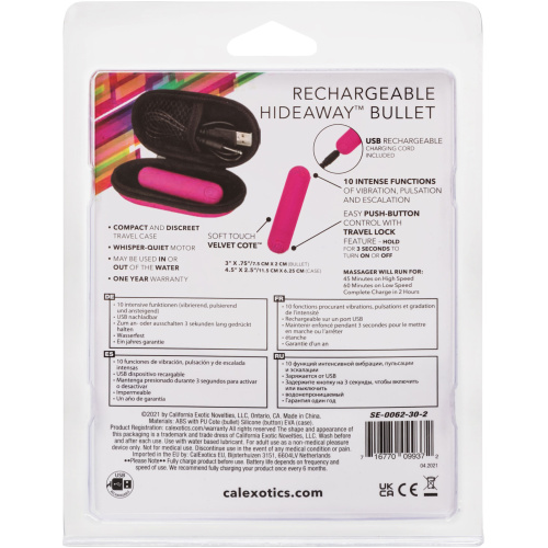 Rechargeable Hideaway Bullet - Pink