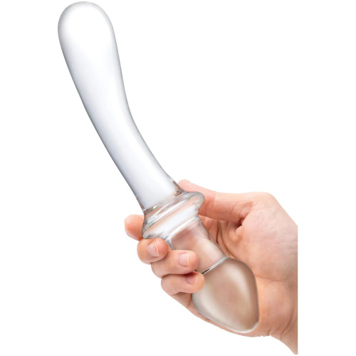 9 Inch Classic Curved Dual-Ended Dildo - Clear