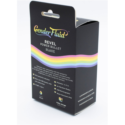 Gender Fluid Revel Power Bullet - Matte Black