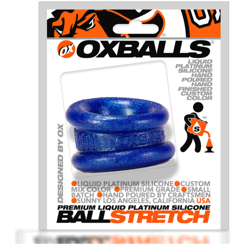 Neo 1.25 Inch Short Ball Stretcher Squishy Silicon - Blue Balls