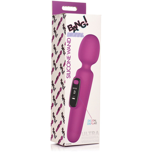 Bang Digital Silicone Wand - Purple