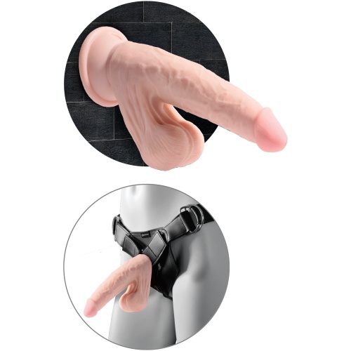 6 Inch Triple Density Cock With Swinging Balls