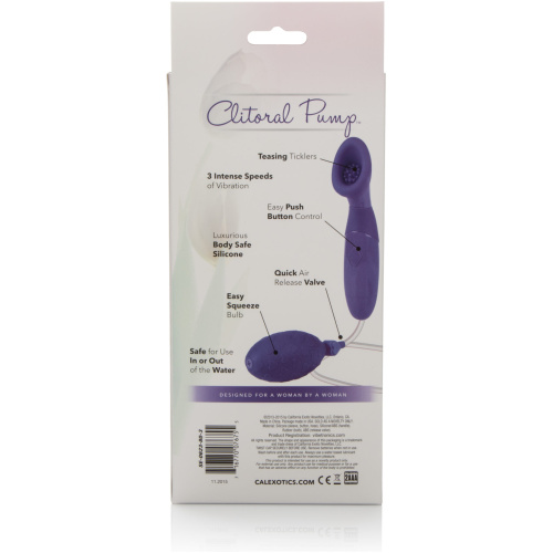 Waterproof Silicone Clitoral Pump - Purple
