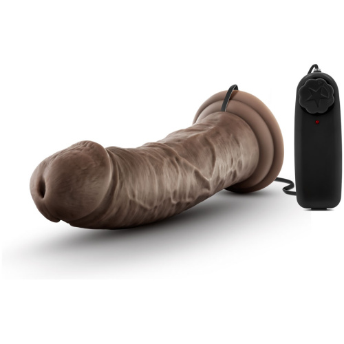 Dr. Skin - Dr. Joe - 8 Inch Vibrating Cock With Suction Cup - Chocolate