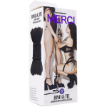Merci - Bind and Tie - 6mm Hemp Bondage Rope - 30  Feet - Black