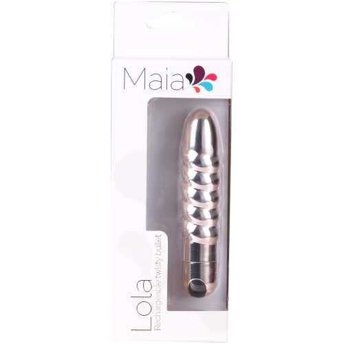 Lola 10 Function Vibrating Twisty Bullet - Rose Gold