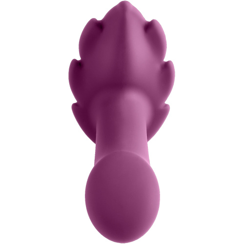 Partner Panty Leaf Vibrator With Remote Control - Plum
