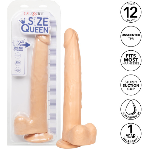 Size Queen 12 inch/30.5 Cm - Ivory