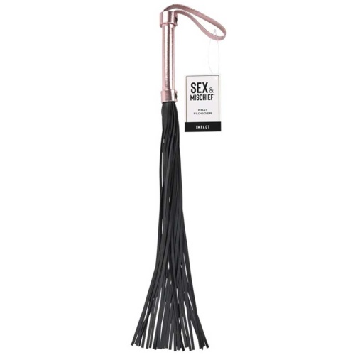 Brat Flogger - Black / Rose Gold