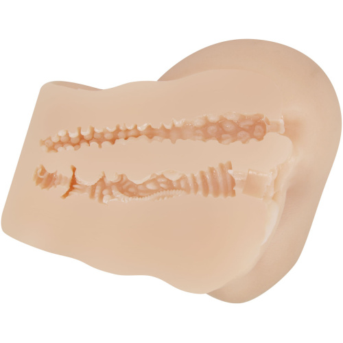 Hailey Realistic Vagina and Ass Vibrator - Light