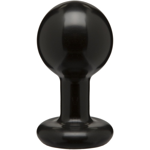 Round Butt Plug - Medium - Black