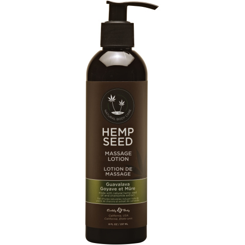 Hemp Seed Massage Lotion - Guavalava - 8 Fl. Oz.