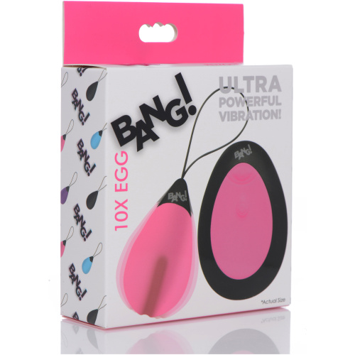Bang - 10x Silicone Vibrating Egg - Pink