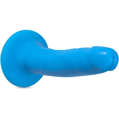 Neo Elite - 6 Inch Dual Density Cock - Neon Blue