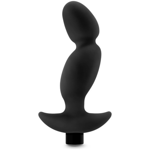 Anal Adventures - Platinum - Silicone Vibrating Prostate Massager 04 -Black