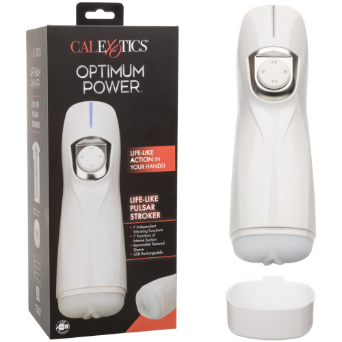 Optimum Power Lifelike Pulsar Stroker - White