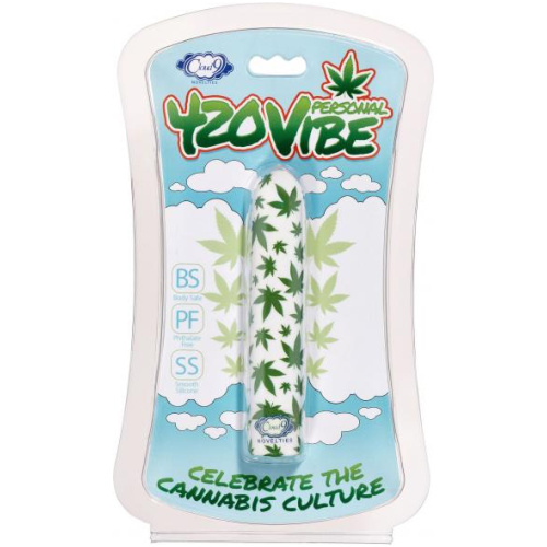 420 Slim Cannabis Leaf Vibe - White/green