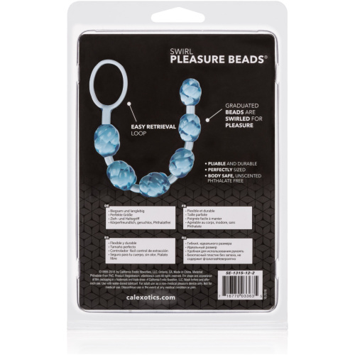 Swirl Pleasure Beads - Blue
