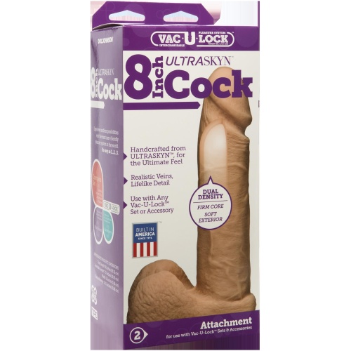 Vac-U-Lock 8-Inch Ultraskyn Cock - Vanilla