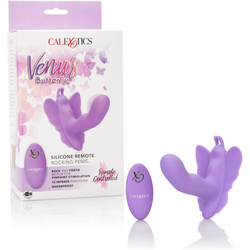 Venus Butterfly Silicone Remote Rocking Penis