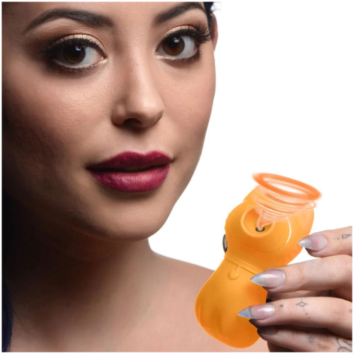 Sucky Kitty 7x Clitoral Stimulator - Orange
