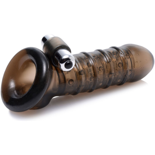 Vibrating Girth Enhancing Sheath - Black
