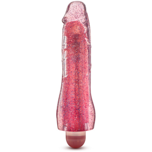 Glow Dicks - Molly Glitter Vibrator - Pink