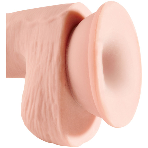 King Cock Plus Triple Density 5 Inch Cock With Balls - Flesh