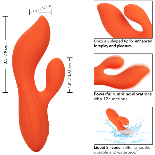 Stella Liquid Silicone Dual Teaser - Orange