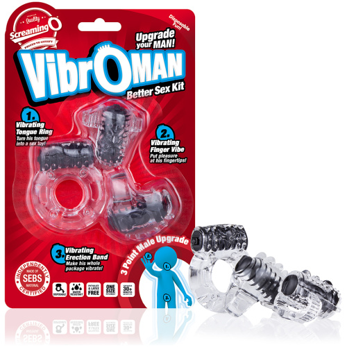 Screaming O Vibro Man - Each - Black