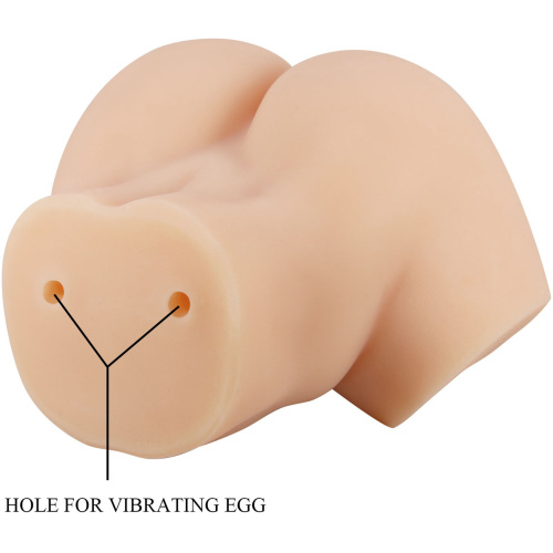 Hailey Realistic Vagina and Ass Vibrator - Light