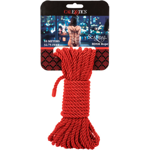 Scandal BDSM Rope 32.75ft/ 10m - Red