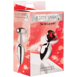 Red Heart Gem Anal Plug - Small