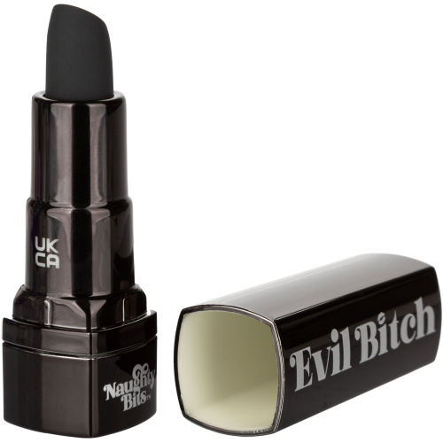 Naughty Bits Evil Bitch Lipstick Vibrator - Black