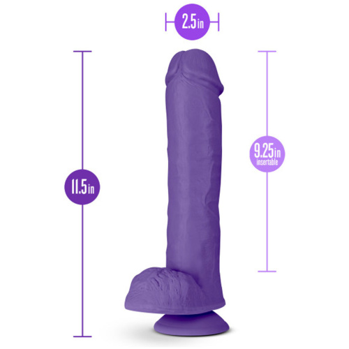 Au Naturel - Bold - Big John - 11 Inch Dildo - Purple