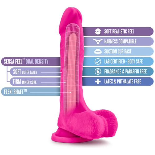 Au Natural - Bold - Thrill - 8.5 Inch Dildo -  Pink