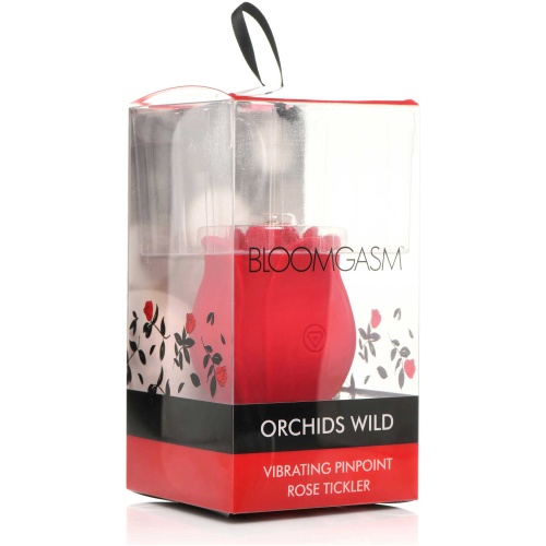 Orchids Wild Vibrating Pinpoint Rose Tickler - Red