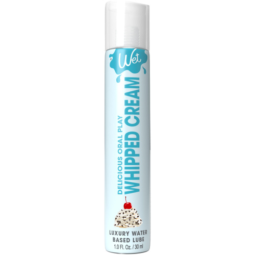 Wet Delicious Oral Play - Whipped Cream -  Waterbased Flavored Lubricant 1 Oz