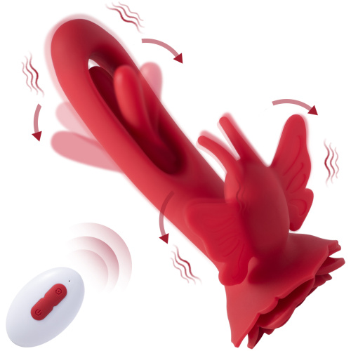 Layla - Butterfly Clit and G-Spot Vibrator - Red