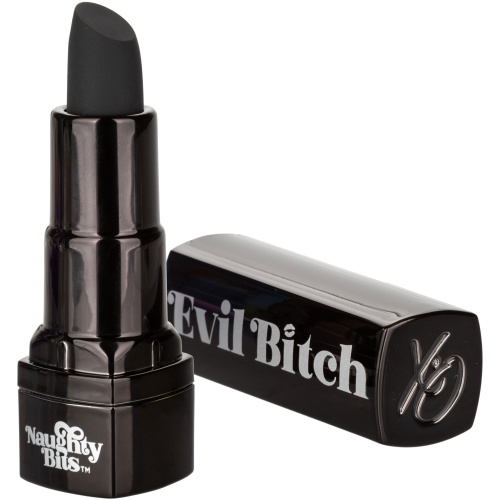 Naughty Bits Evil Bitch Lipstick Vibrator - Black