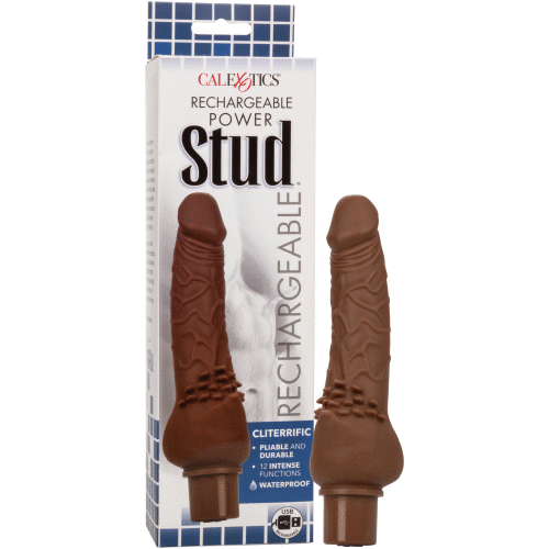Rechargeable Power Stud Cliterrific - Brown