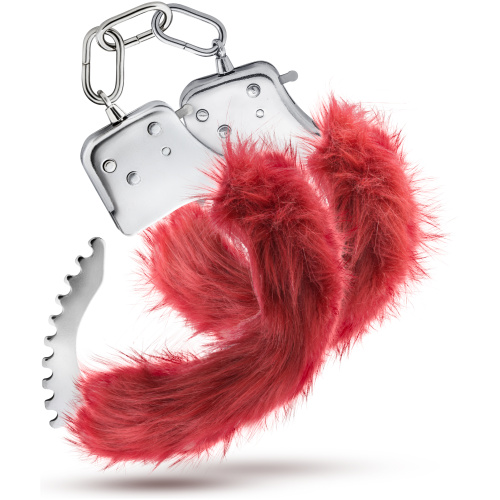 Temptasia - Plush Fur Cuffs - Burgundy