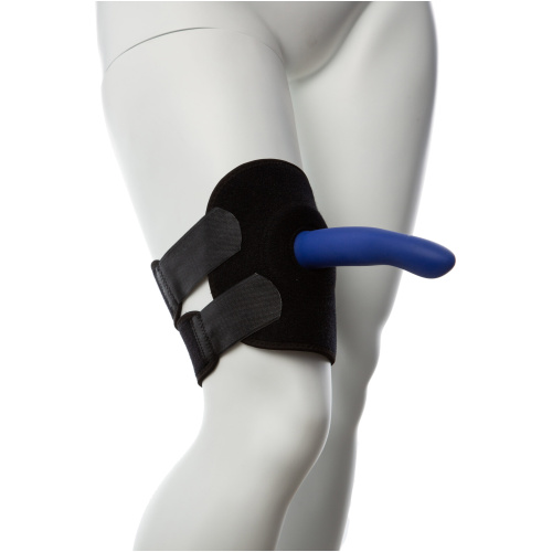 Gender Fluid Thigh Rider Strap-on Harness - Small- Large - Black