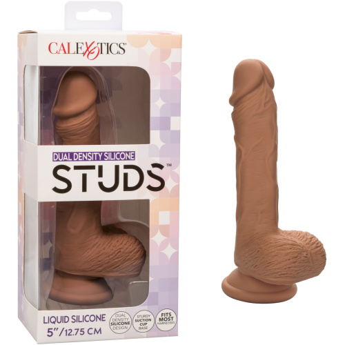 Dual Density Silicone Studs 5 Inch - Brown