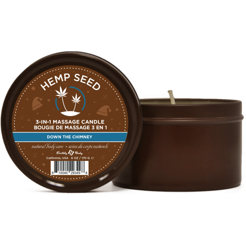Hemp Seed 3-in-1 Massage Candle Down the Chimney  6oz/ 170 G