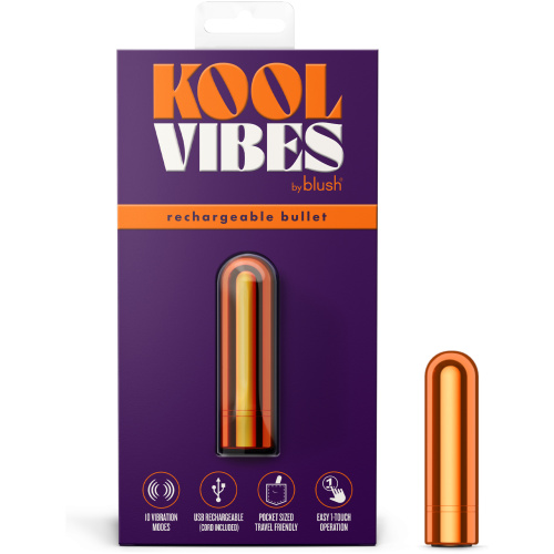 Kool Vibes - Rechargeable Mini Bullet - Tangerine
