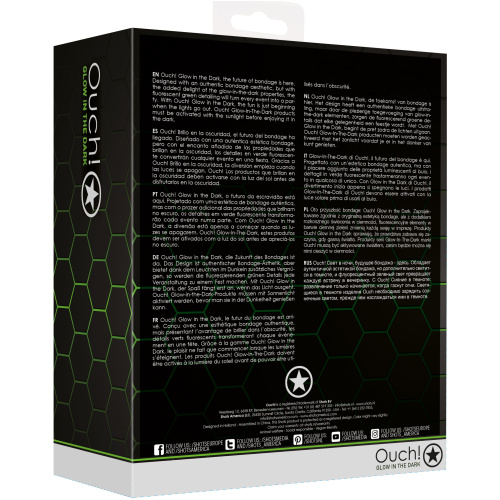 Thigh Strap-on With Silicone Dildo 5.7 Inch - Glow in the Dark