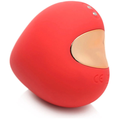 Shegasm 10x Heart Desire Silicone Suction Clit Stimulator - Red