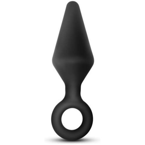 Anal Adventures Platinum - Silicone Loop Plug - Large - Black