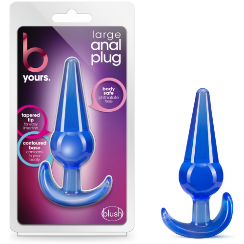 B Yours - Large Anal Plug - Blue